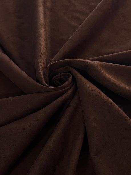 Stretch Techno Suede Brown Chocolate