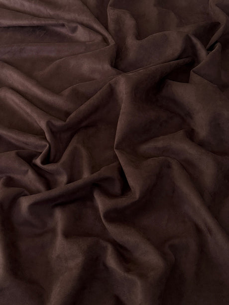 Stretch Techno Suede Brown Chocolate