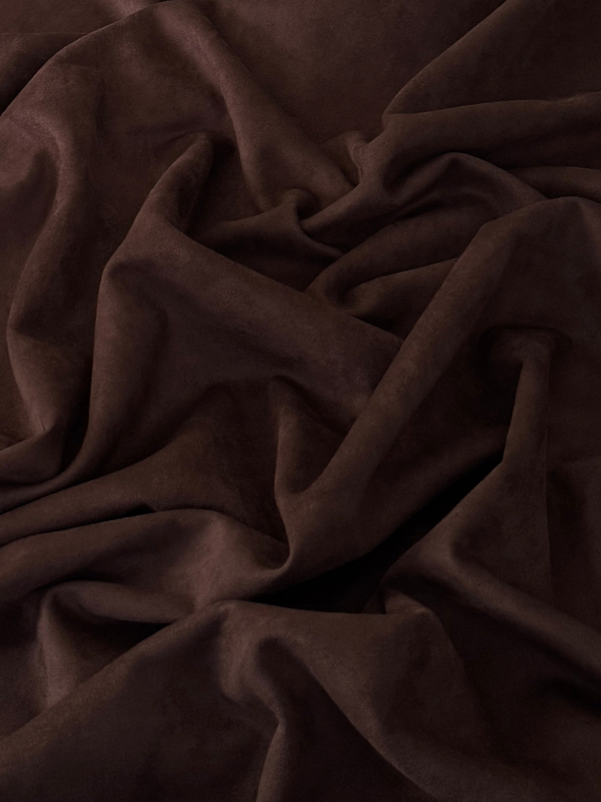 Stretch Techno Suede Brown Chocolate