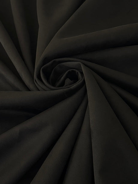 Black Stretch Techno Suede