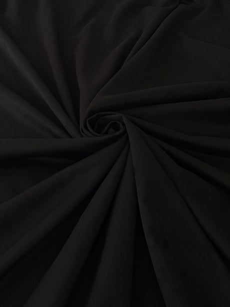 Black Stretch Techno Suede