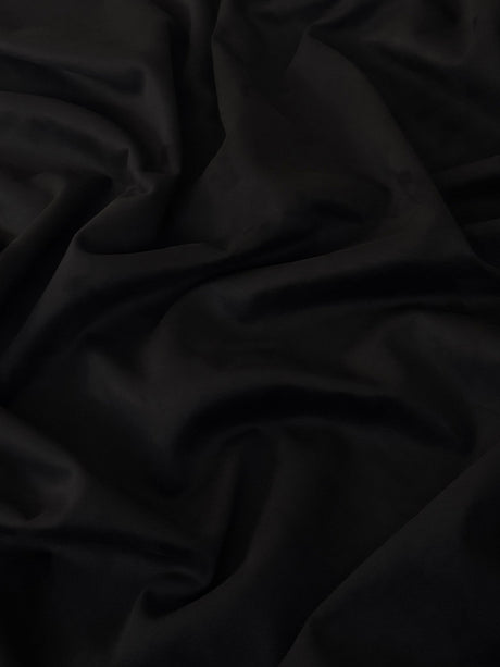 Black Stretch Techno Suede