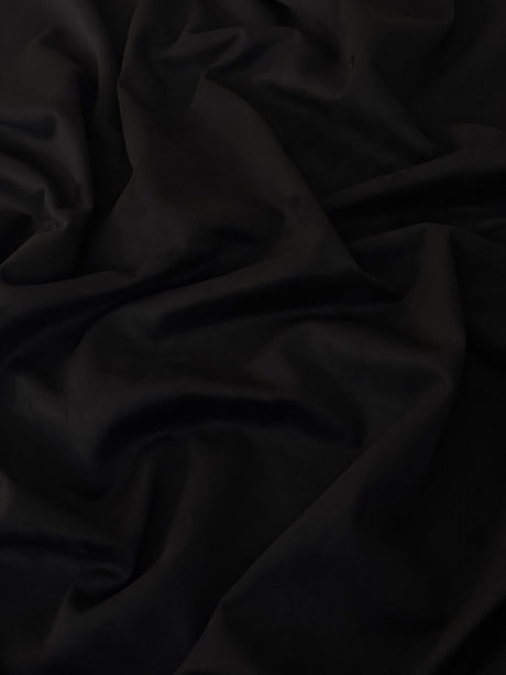 Black Stretch Techno Suede