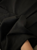 Black Stretch Techno Suede