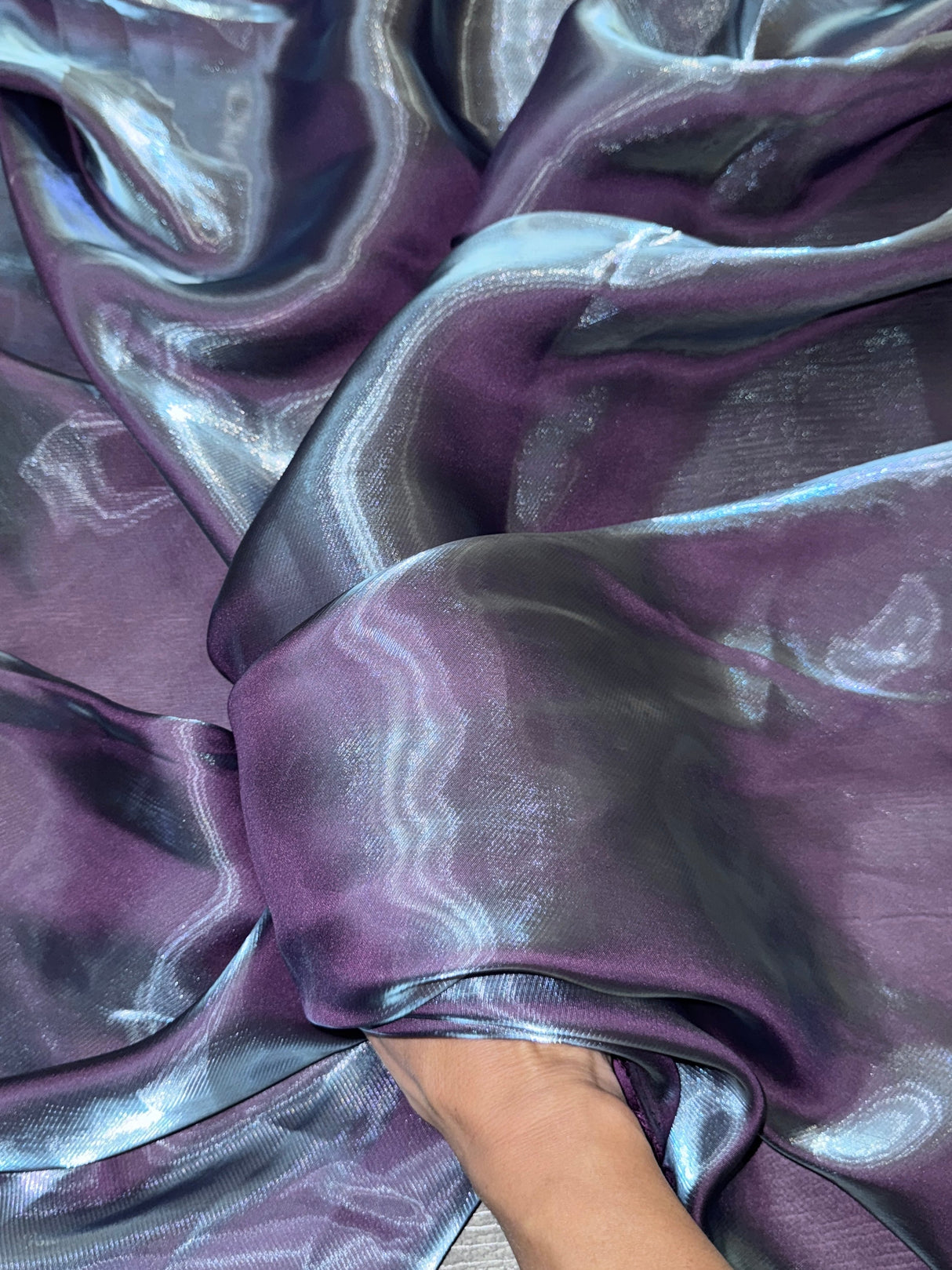 Liquid Shimmery Chiffon Plum