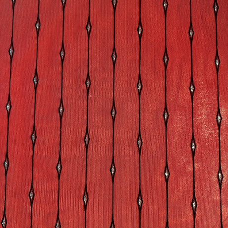 Nylon Spandex Mesh Fabric 4-Way Stretch Glitter