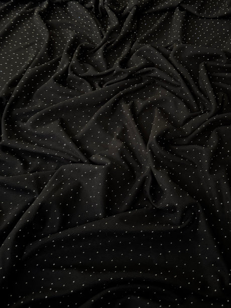 Rhinestone Beaded Knit Black