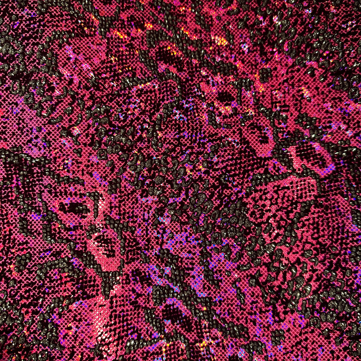 Hologram Snake 4-Way Stretch Nylon Spandex Fabric 60"