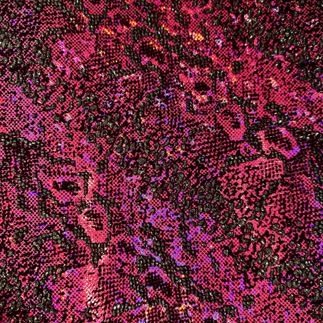 Hologram Snake 4-Way Stretch Nylon Spandex Fabric 60"