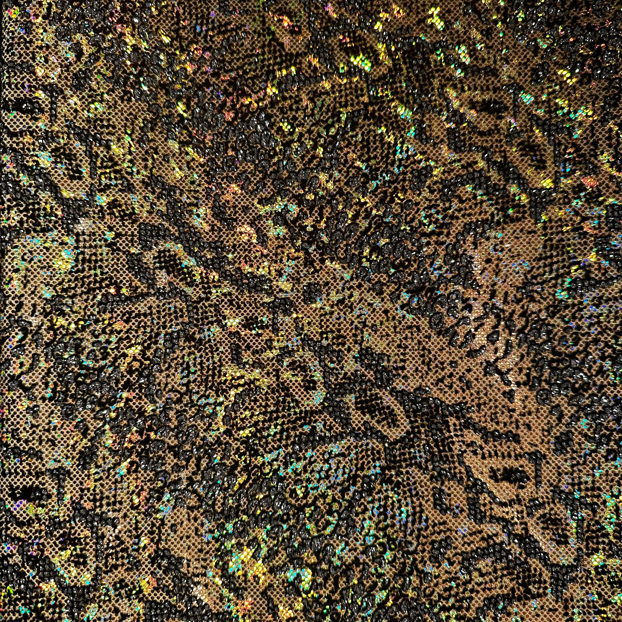 Hologram Snake 4-Way Stretch Nylon Spandex Fabric 60"