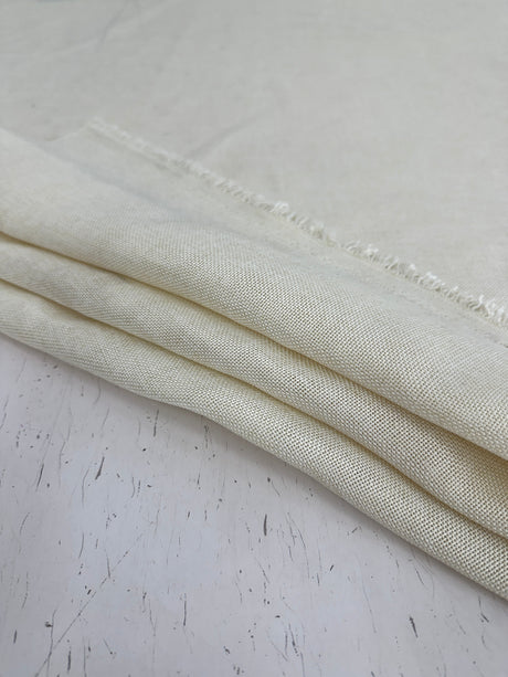 Ivory Faux Linen