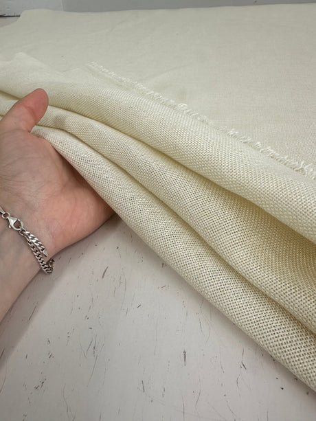 Ivory Faux Linen