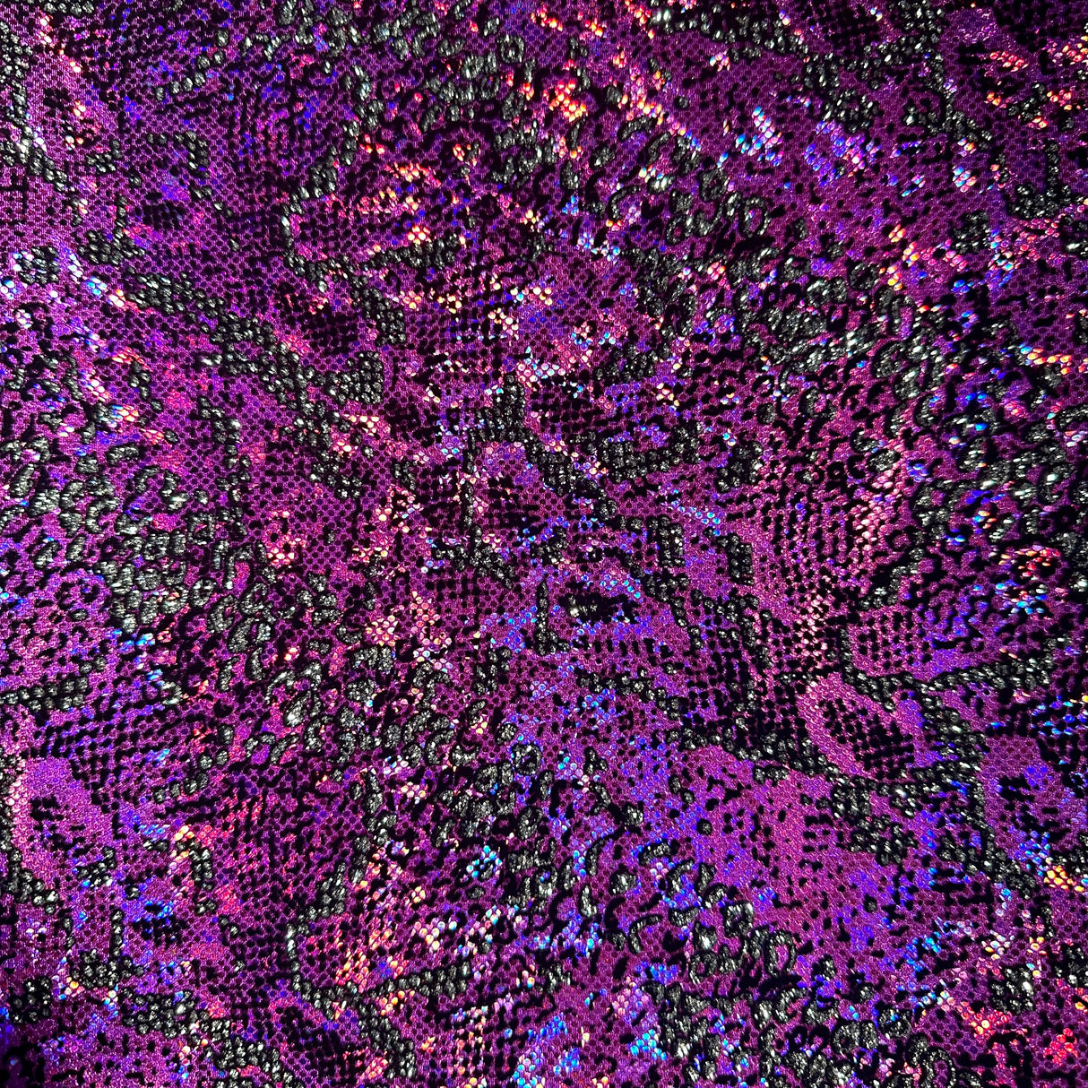 Hologram Snake 4-Way Stretch Nylon Spandex Fabric 60"