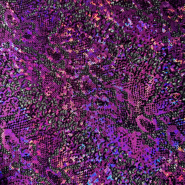 Hologram Snake 4-Way Stretch Nylon Spandex Fabric 60"