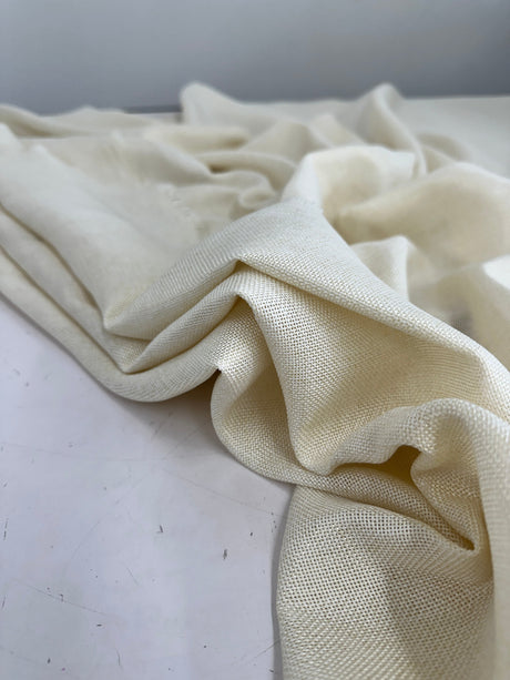 Ivory Faux Linen