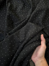Rhinestone Beaded Knit Black