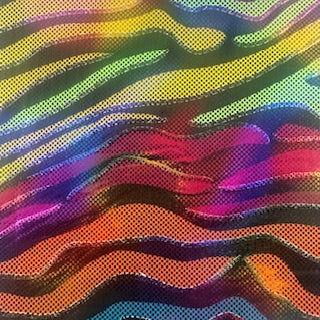 Foil Spandex Fabric 4-Way Stretch Fantastic Fever