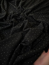 Rhinestone Beaded Knit Black