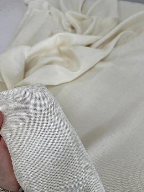 Ivory Faux Linen
