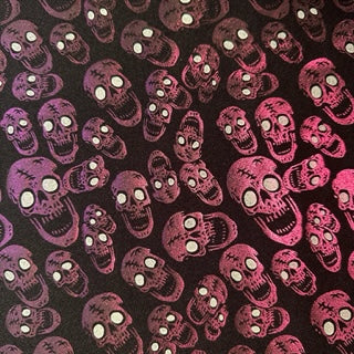 Nylon Spandex Skull Double Foil Stretch Fabric
