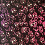Nylon Spandex Skull Double Foil Stretch Fabric