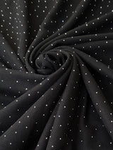 Rhinestone Beaded Knit Black