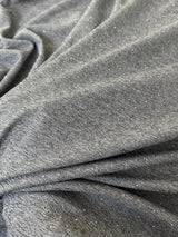 Rhinestone Beaded Knit Gray