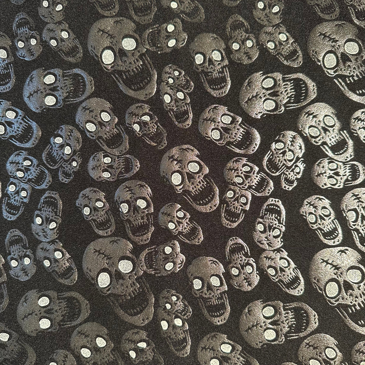 Nylon Spandex Skull Double Foil Stretch Fabric