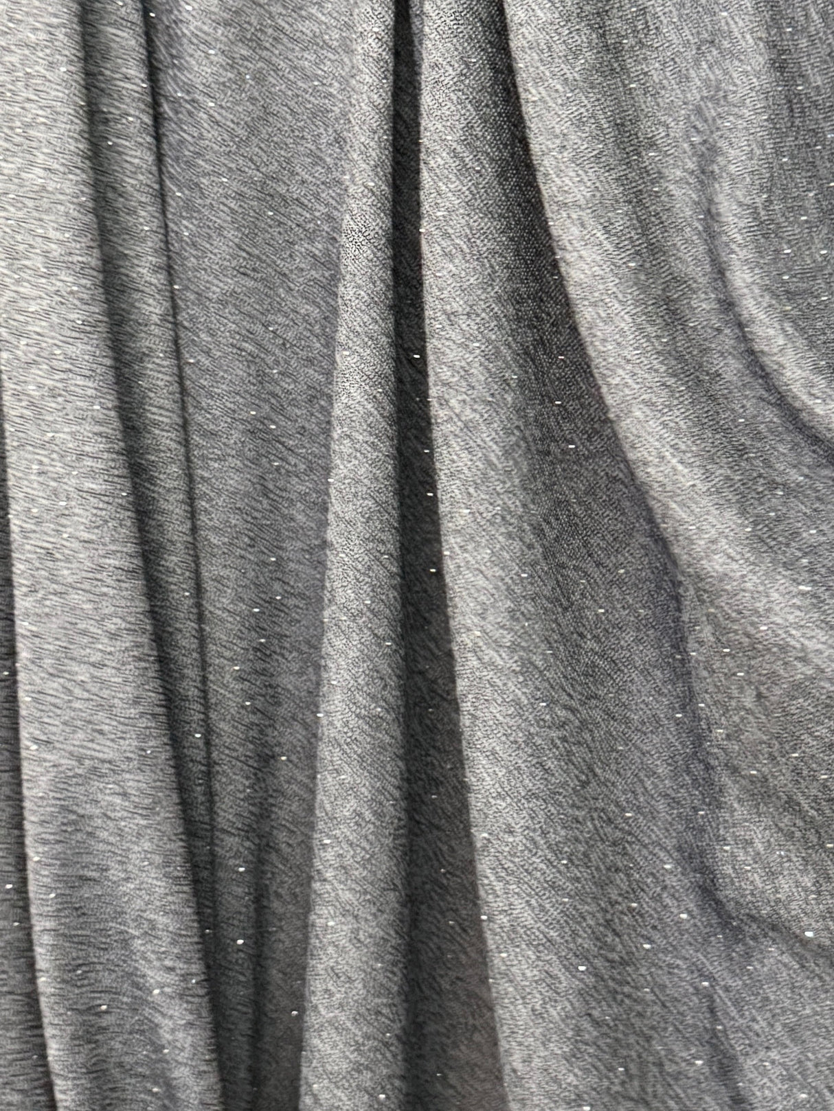 Rhinestone Beaded Knit Gray