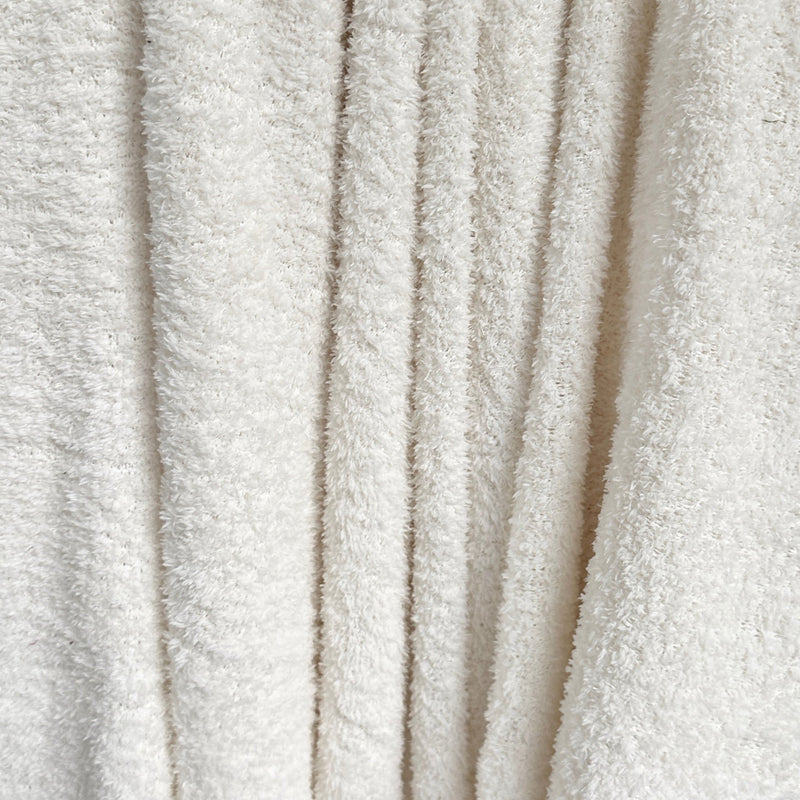 White Terry Cloth Knit
