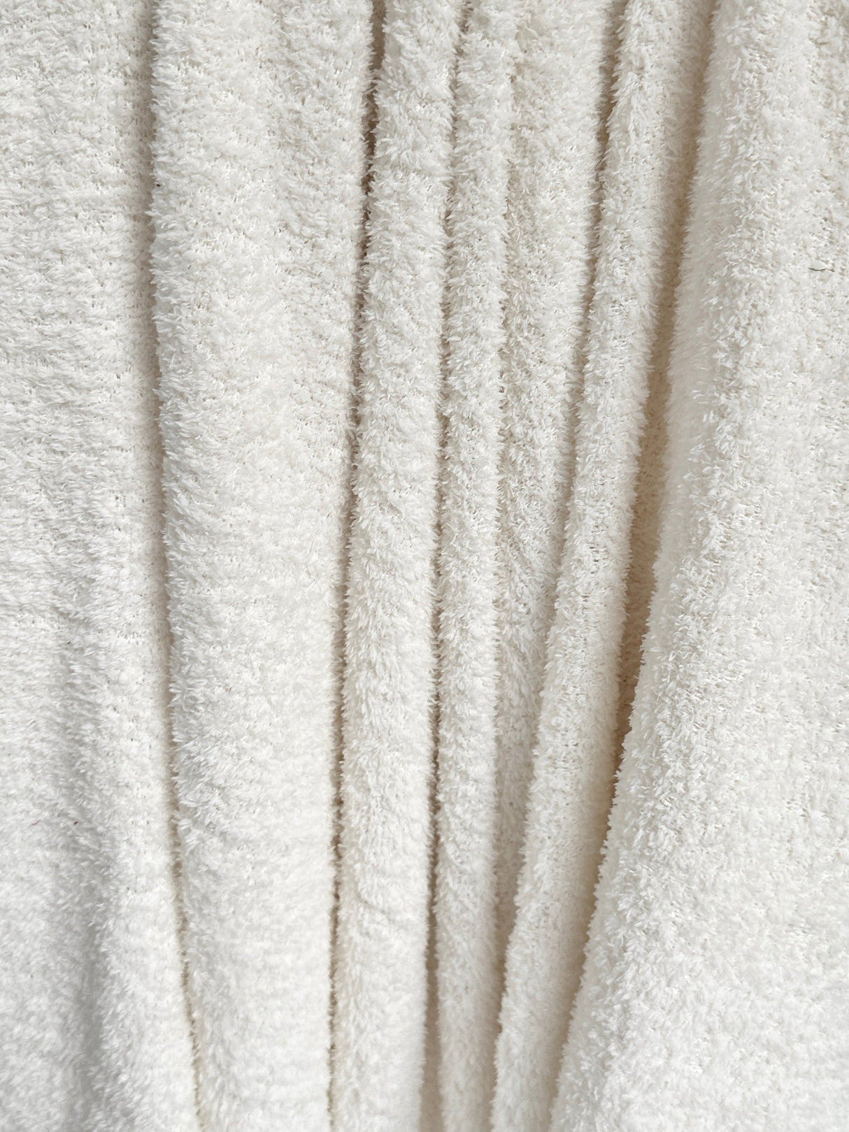 White Terry Cloth Knit