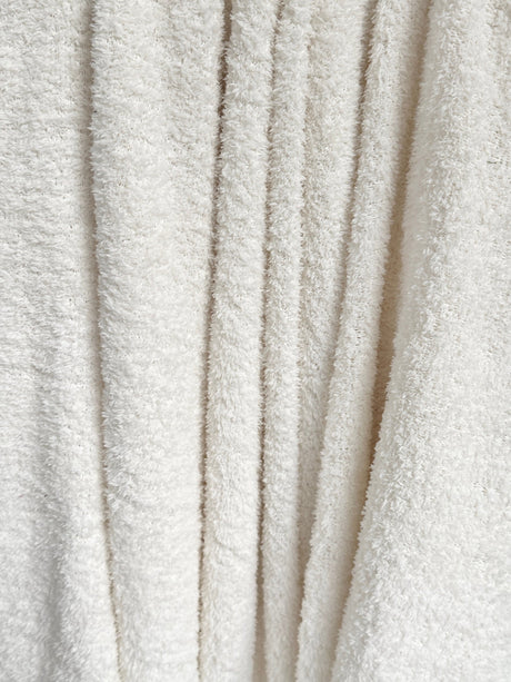 White Terry Cloth Knit