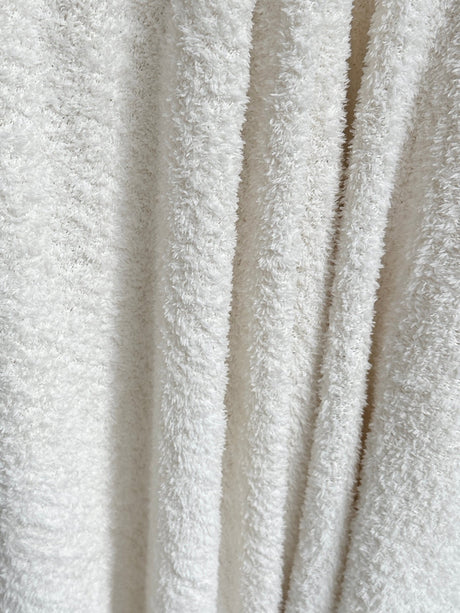 White Terry Cloth Knit