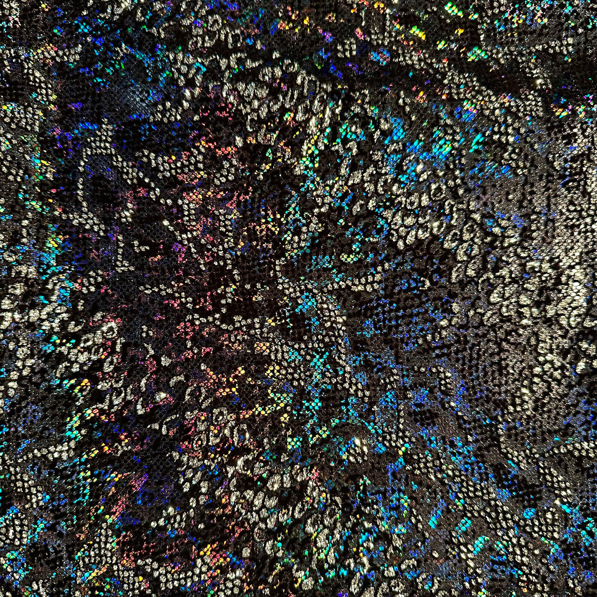 Hologram Snake 4-Way Stretch Nylon Spandex Fabric 60"