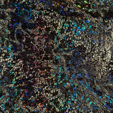 Hologram Snake 4-Way Stretch Nylon Spandex Fabric 60"