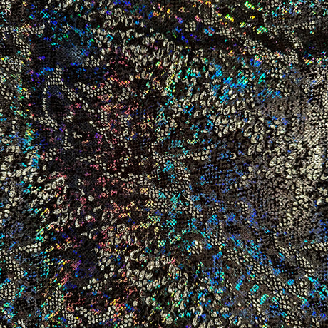 Hologram Snake 4-Way Stretch Nylon Spandex Fabric 60"