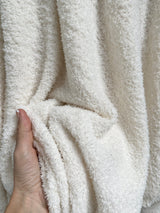 White Terry Cloth Knit