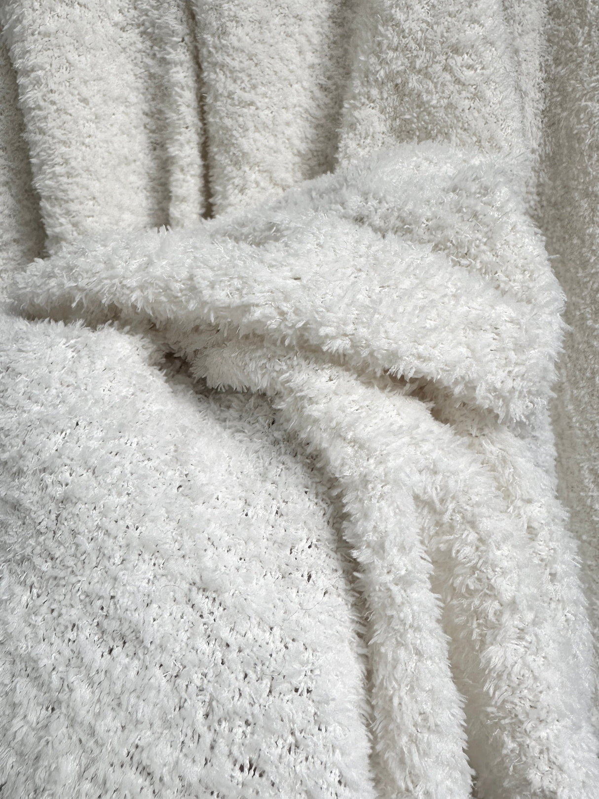 White Terry Cloth Knit