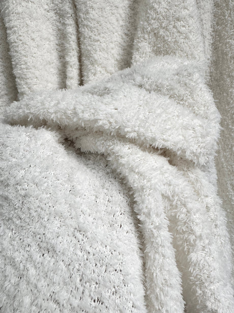 White Terry Cloth Knit