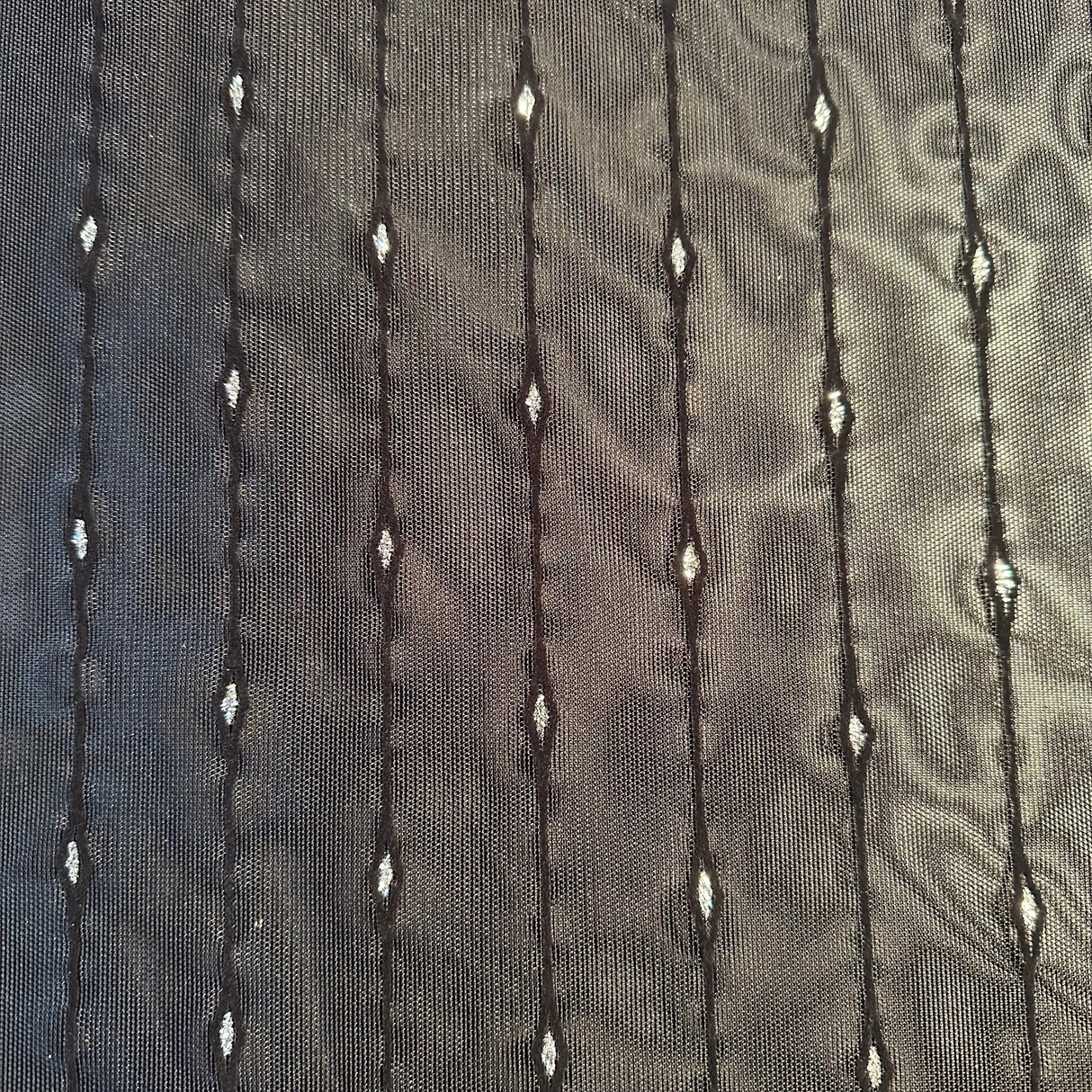Nylon Spandex Mesh Fabric 4-Way Stretch Glitter