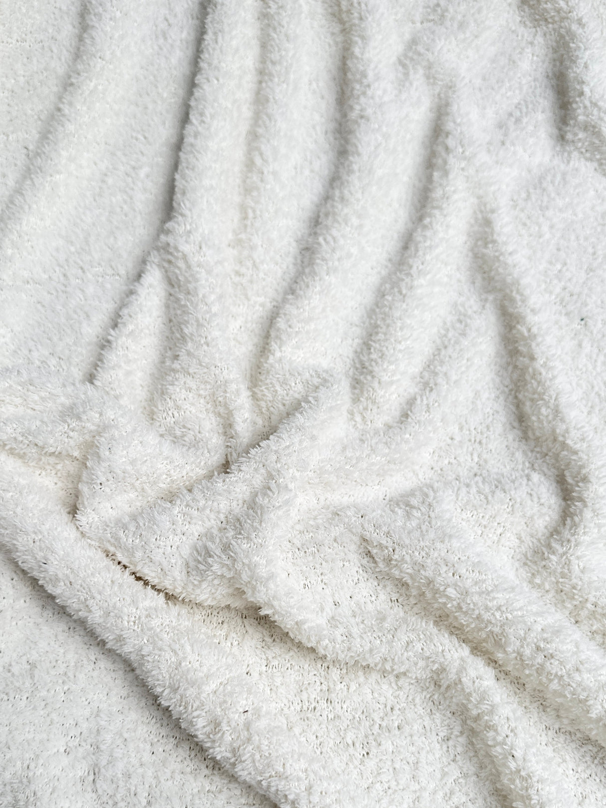 White Terry Cloth Knit