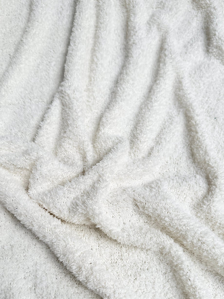White Terry Cloth Knit