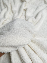 White Terry Cloth Knit