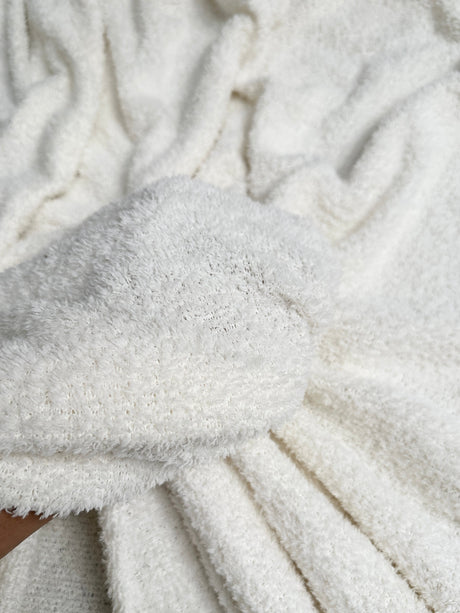 White Terry Cloth Knit
