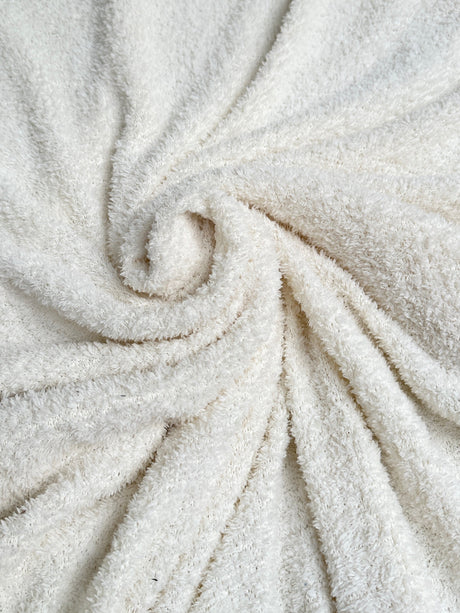 White Terry Cloth Knit