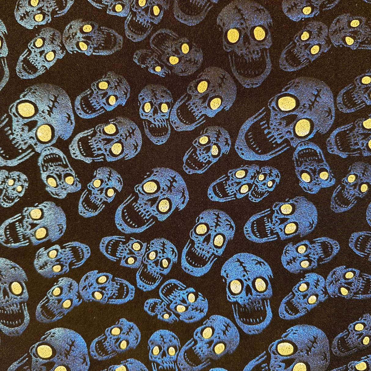 Nylon Spandex Skull Double Foil Stretch Fabric