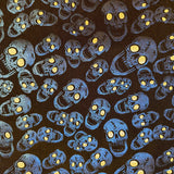 Nylon Spandex Skull Double Foil Stretch Fabric