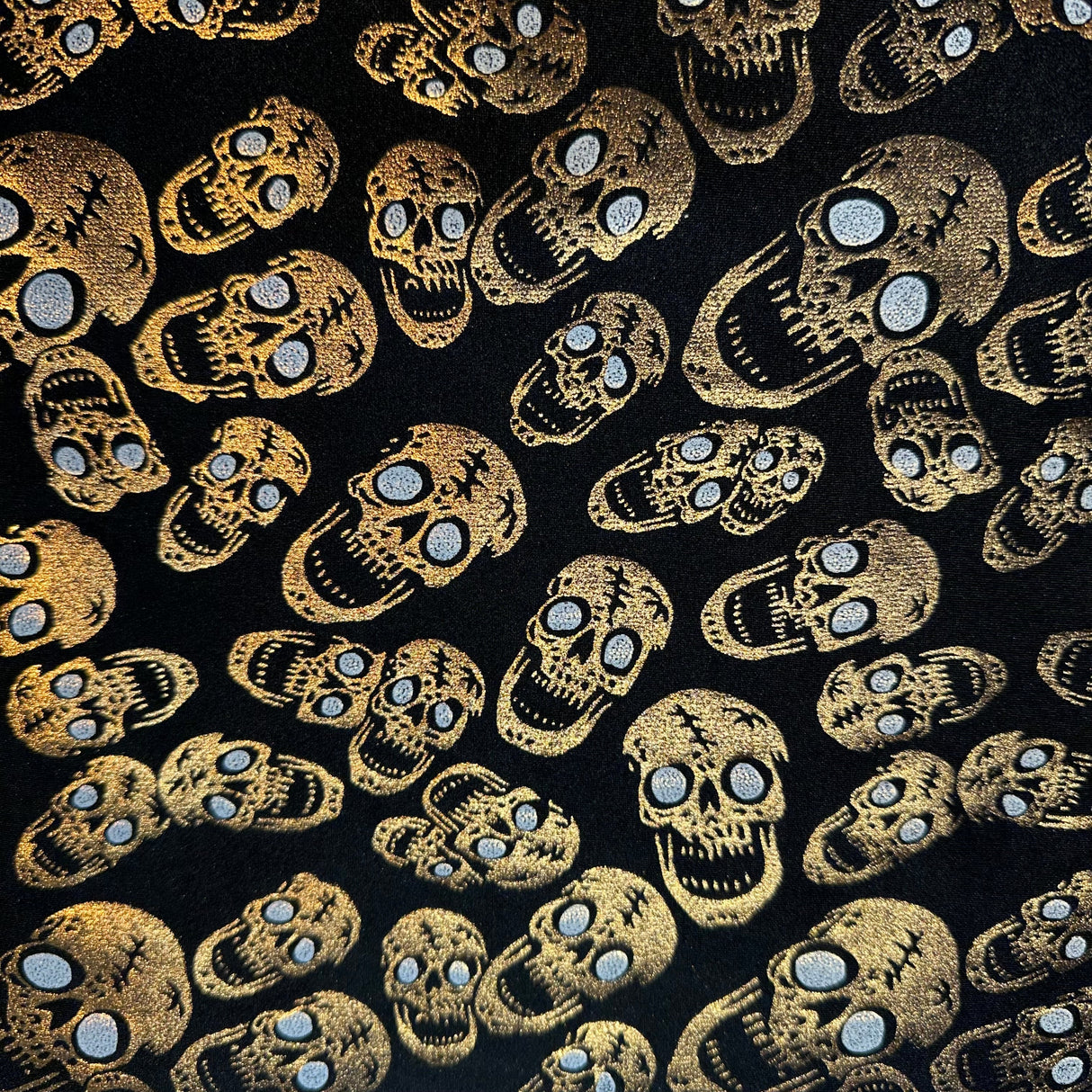 Nylon Spandex Skull Double Foil Stretch Fabric