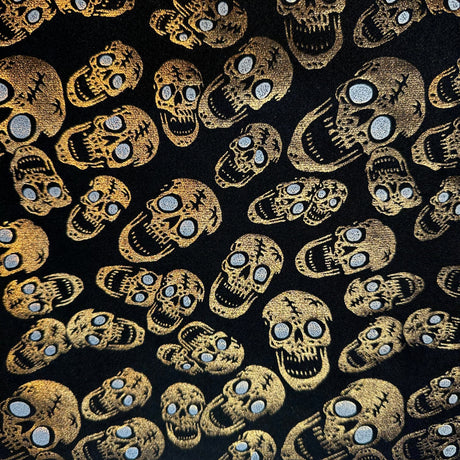 Nylon Spandex Skull Double Foil Stretch Fabric