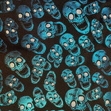 Nylon Spandex Skull Double Foil Stretch Fabric